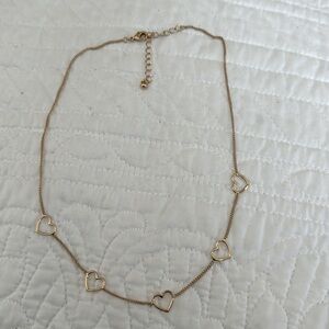 Golden hearts necklace